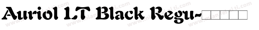 Auriol LT Black Regu字体转换